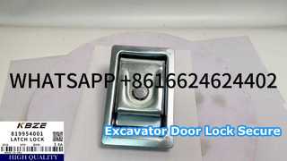 KBZE OEM QUALIDADE XCMG 819954001 FECHADURA DE PORTA LATERAL PARA XE200 XE210 XE215 ESCAVADORA SPAREPART