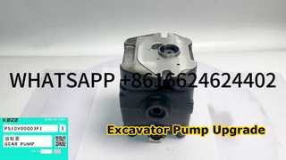 SUBSTITUIÇÃO DA BOMBA DE ENGRENAGEM HIDRÁULICA NACHI PS10V00003F1 KOBELCO CASO PARA ESCAVADEIRA PEQUENA SK55 CX55B