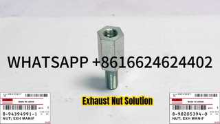 Peça sobresselente da PORCA 0-911 do COLECTOR de ESCAPE de HITACHI ZX330 ZX350 ZX500 8-94394991-1 8-98205394-0 ISUZU 6HK1