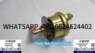 INTERRUPTOR PRINCIPAL DA BATERIA KBZE LIUGONG 34B0087 SDLG 4130000427 XCMG 803694579 PARA ESCAVADEIRA CLG922 XE215
