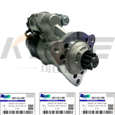 KBZE 300516-00075 DOOSAN DAEWOO 39MT 300516-00075A 300516-00075B 24V 7.0KW 11T STARTER MTOR ASSY FOR DH340 DH470 DX500 DX420