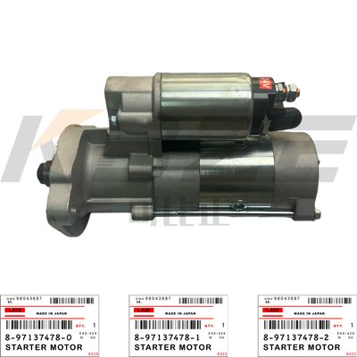 KBZE 8-97137478-2 ISUZU 4JB1 ENGINE 8-97137478-1 STARTER MOTOR ASSY 24V 11T 3.5KW FOR SK60 SK70 EX75 ZX70 ZX80