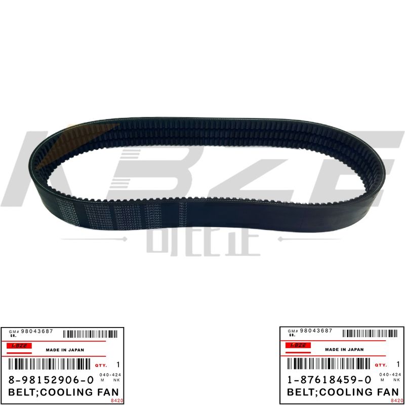 HITACHI ZAX200-5 EXCAVATOR 8-98152906-0 1-87618459-0 BELT;COOLING FAN FOR ISUZU 6BG1 6HK1 ENGINE