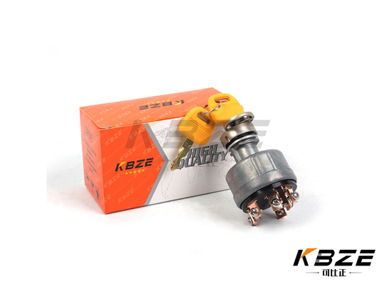 KBZE BRAND KOBELCO YN50S00026F1 Comutador de ignição de 6 linhas/Comutador ASSEM com 2 chaves de substituição para SK200-8