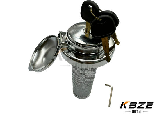 HYUNDAI DAEWOO MINI EXCAVATOR ANTI-ROBE TANQUE DE FUEL CAP com 2 chave substituição para R / DH55 EXCAVATOR