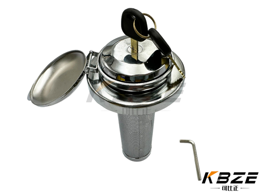 KOMATSU KOBELCO DAEWOO ANTI-ROBO TANQUE DE FUEL CAP com 2 chaves de substituição para PC / SK / DH EXCAVATOR