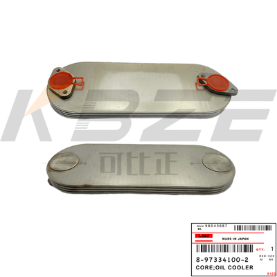 8-97334100-0 ISUZU 4HK1 8-97334100-1 8-97334100-2 4P COOLER CORE do óleo do motor FITSZAX170 ZAX210 ZAX225 ZAX240 ZAX280