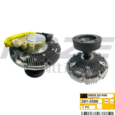 KBZE 281-3588 2813588 CAT 3066 C6.4 DRIVE AS-FAN SERVE E320D E321D E323D ESCAVADORA