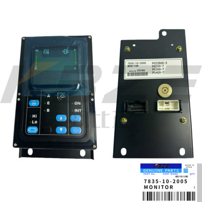 KOMATSU PC200-7 Monitor 7835-10-2005 ABS OEM preto para escavadeira