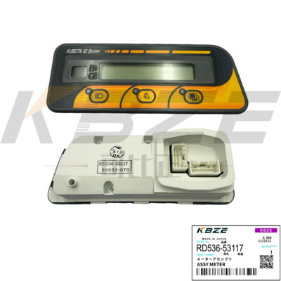 KUBOTA Mini Excavator Monitor Assy RD536-53113 OEM ABS preto