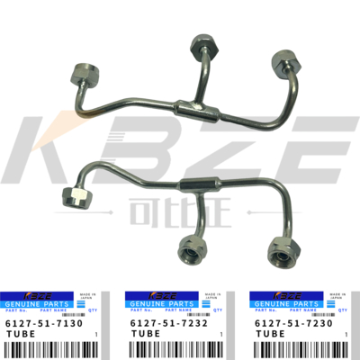 TUBO DE ÓLEO DO EIXO DE COMANDO 6127-51-7130 KOMATSU S6D155-4 MOTOR 6127-51-7232 6127-51-7230 PARA D155A