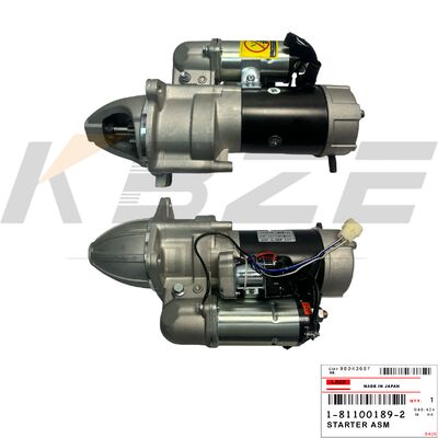 KBZE 1-81100189-2 1-81100189-0 HITACHI EX200-1 4.5KW 11T 24V MOTOR DE PARAÇÃO PARA ISUZU 6BD1 MOTOR