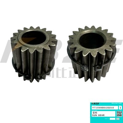 KBZE Substituição Kobelco YT15V00012S010 Final Drive Sun Gear Fits SK70 SK75 SK80 Excavador Viagem Peças sobressalentes de motor
