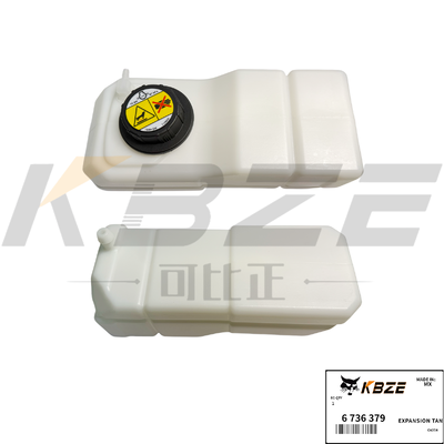 Tanque de refrigerante em material ABS OEM 6736379 substituição para Bob T140 S130 Skid Steer Loader